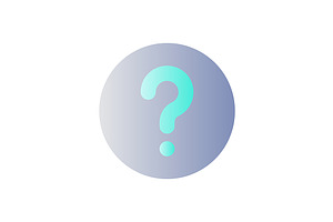 Question Mark Flat Gradient Ui Icon