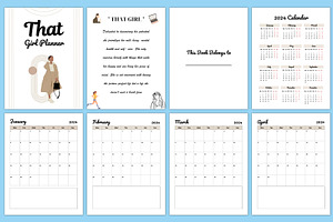 Editable That Girl Planner Canva