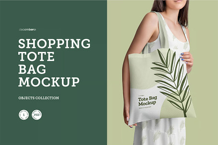 Shopping Tote Bag Mockup in the Hand, a Packaging Mockup by MockupStockMarket