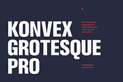 Konvex Grotesque Pro Typeface, a Sans Serif Font by BigBold Type (Thumbnail 1 of 20)