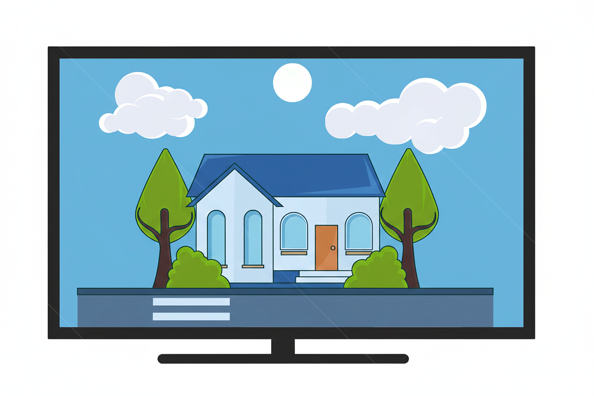 Residential Building landscaped, a Decorative Illustration by zyxroun shop (Photo 3 of 3)