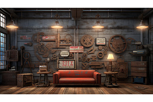design room industrial background ai, an Industrial Photo by pikepicture