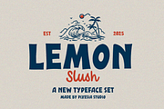 Lemon Slush – Vintage Retro Font Duo, a Font by Pixesia Studio (Thumbnail 1 of 14)