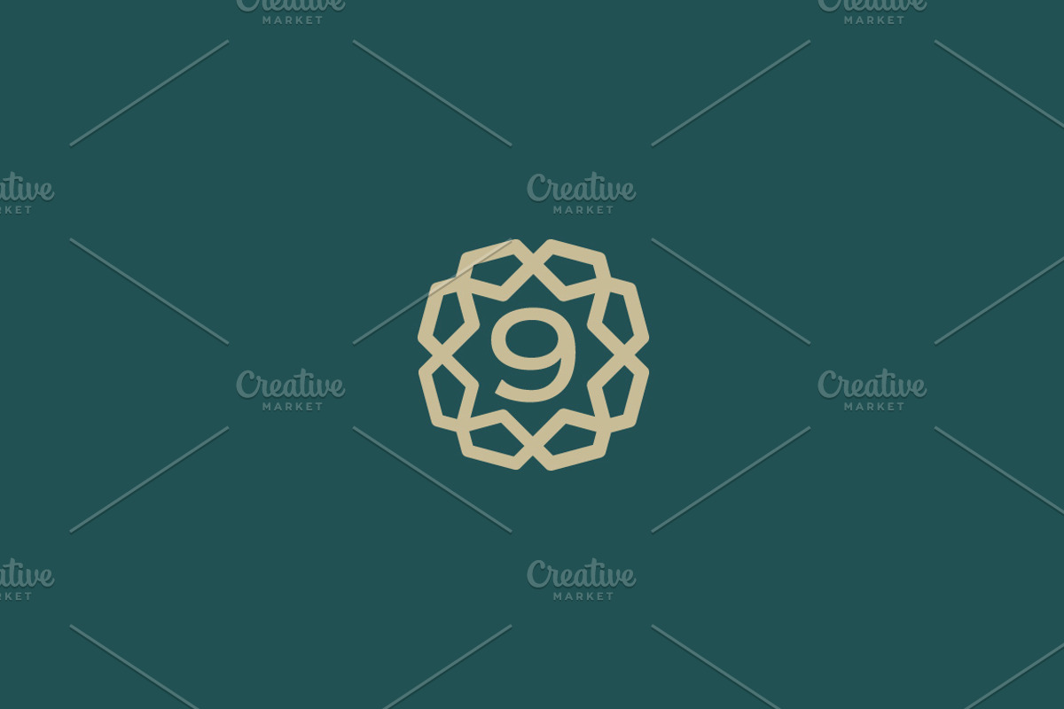 Premium number 9 logo, a Branding & Logo Template by Bureau