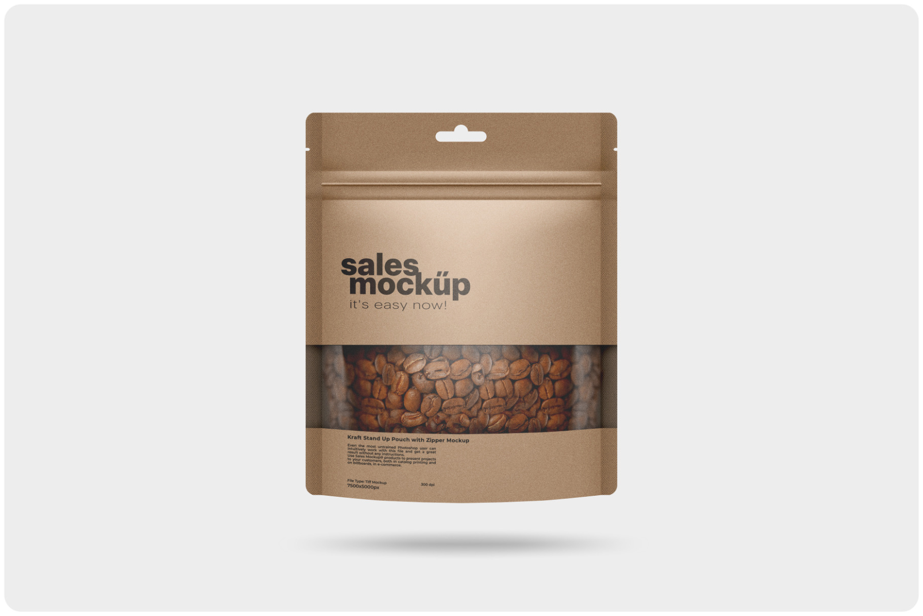 Kraft Stand Up Pouch Doy-pack Mockup, a Packaging Mockup by Reformer Mockup