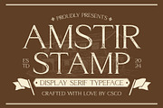 Amstir Stamp, a Serif Font by Craft Supply Co. (Thumbnail 1 of 8)