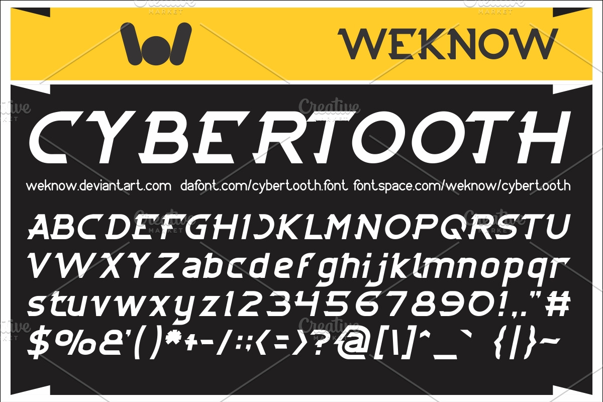 cybertooth font preview 5