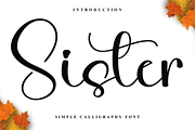 Sister, a Handwritten Font by FreshTypeINK (Thumbnail 1 of 8)