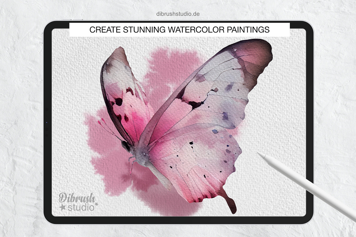 Procreate Paper Texture Brushes, a Brush Add-On by DiBrush Studio (Photo 7 of 7)