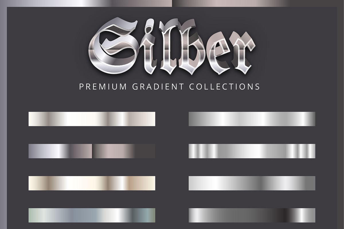 Vector Editable Silver Gradient, an Action Add-On by Photoshop Action (Photo 1 of 3)