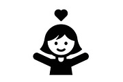 Cute Love Girl Silhouette Bundle, an Illustration by Designs_River (Thumbnail 17 of 53)