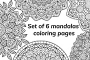 Mandala. Coloring book pages, a Decorative Illustration by jelisua88 (Thumbnail 1 of 9)