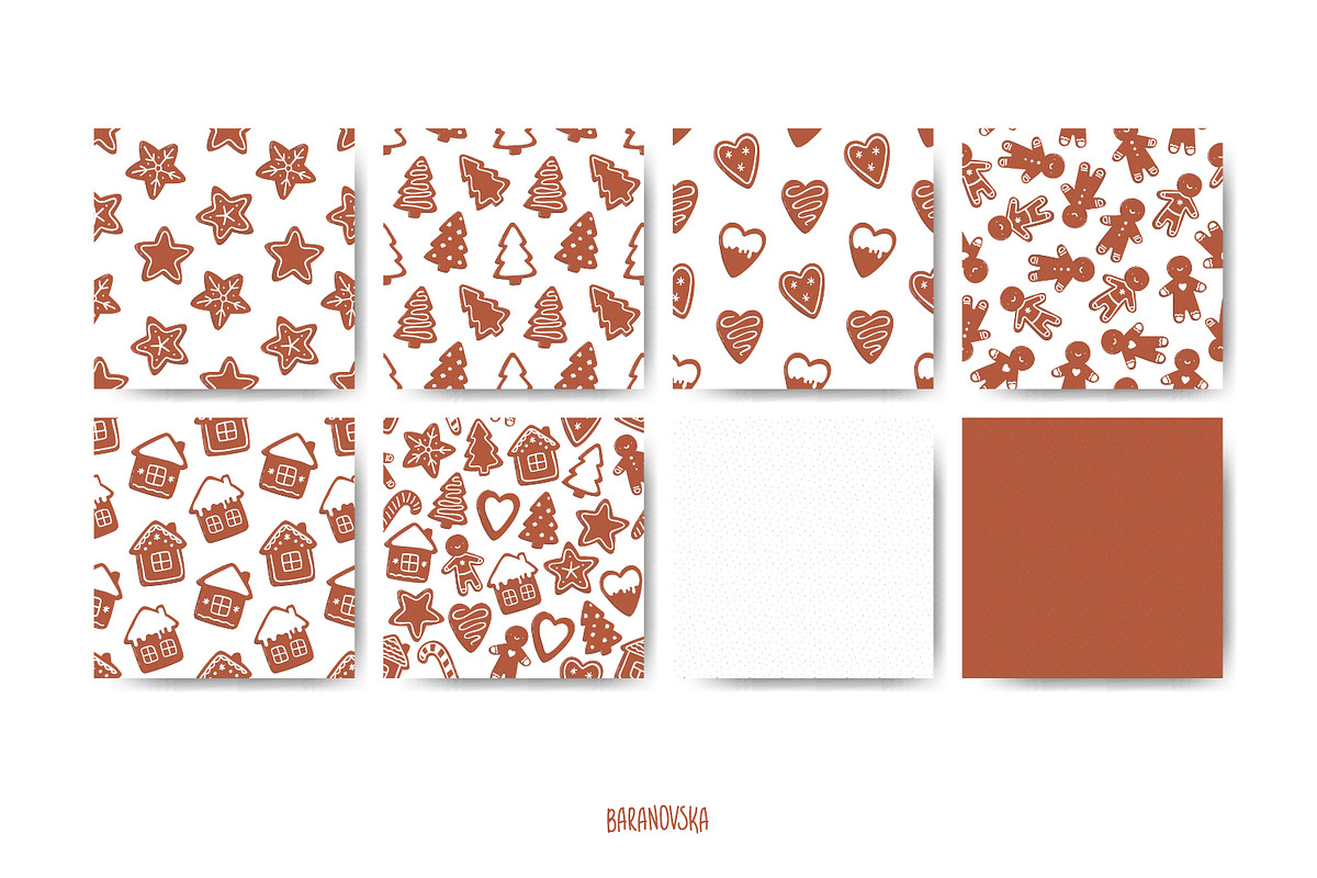Gingerbread cookies, a Pattern Graphic by Baranovska (Photo 3 of 6)