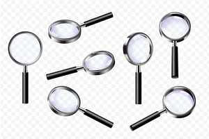Realistic magnifying glass. 3d, an Illustration by Stock-Smart-Start