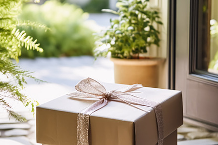 Elegant gift shop delivery, postal service and luxury online sho, a Photo by Anneleven