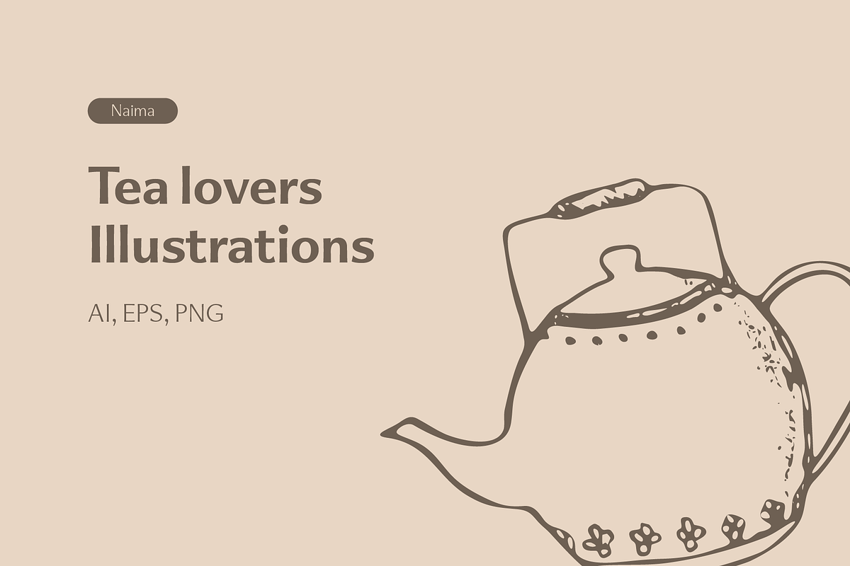 Tea Lovers Illustrations, an Illustration by naima.design (Photo 2 of 7)