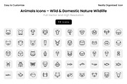 Animals Icons – Wild & Domestic Natu, a Solid Icon by Wencory (Thumbnail 2 of 2)