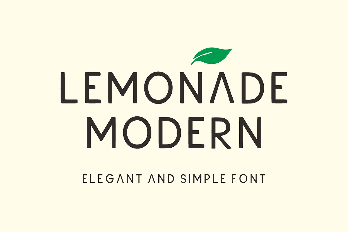 Lemonade Modern, a Sans Serif Font by Fourteen Letter (Photo 1 of 5)