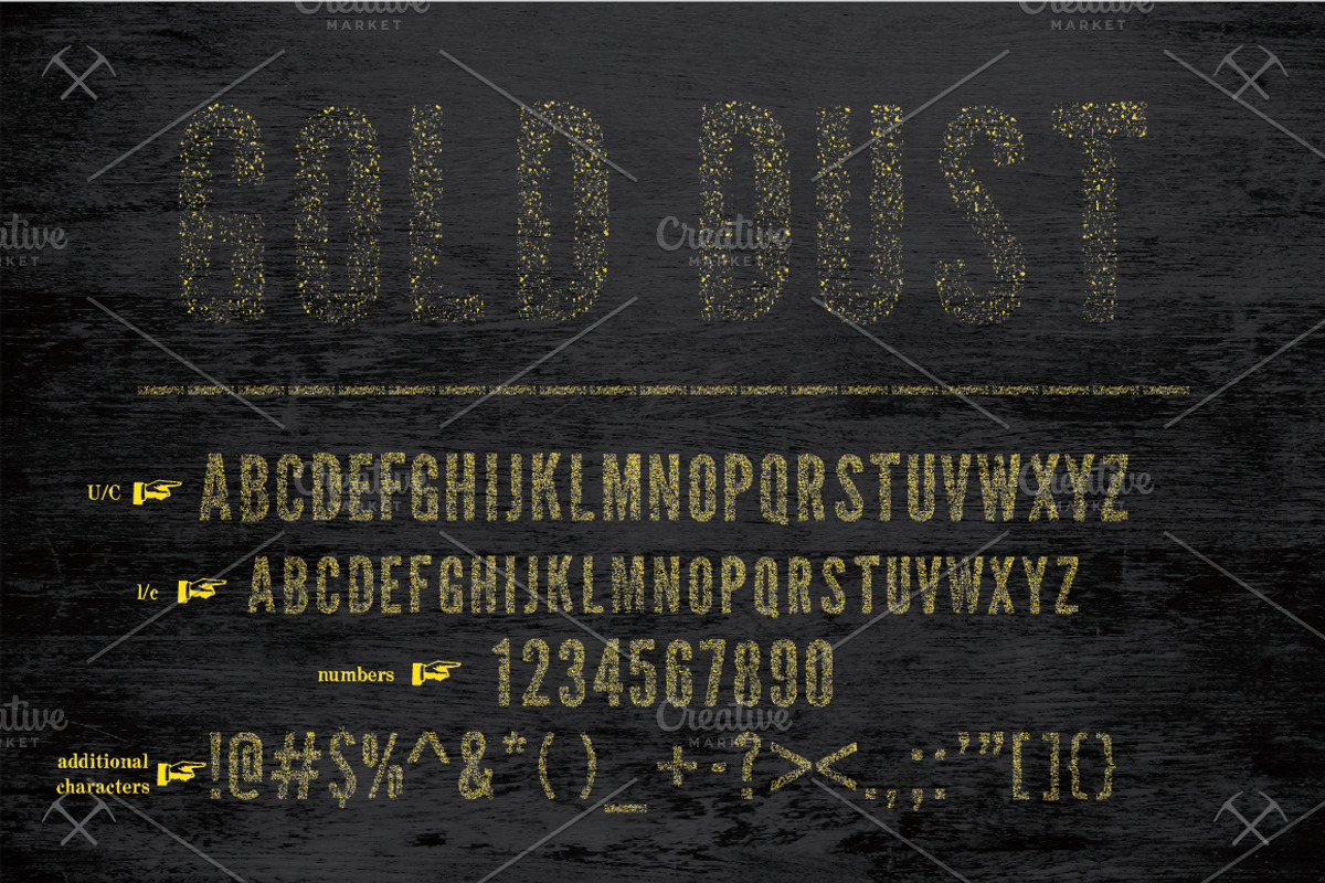 Rhyolite + Gold Dust Fonts preview 3