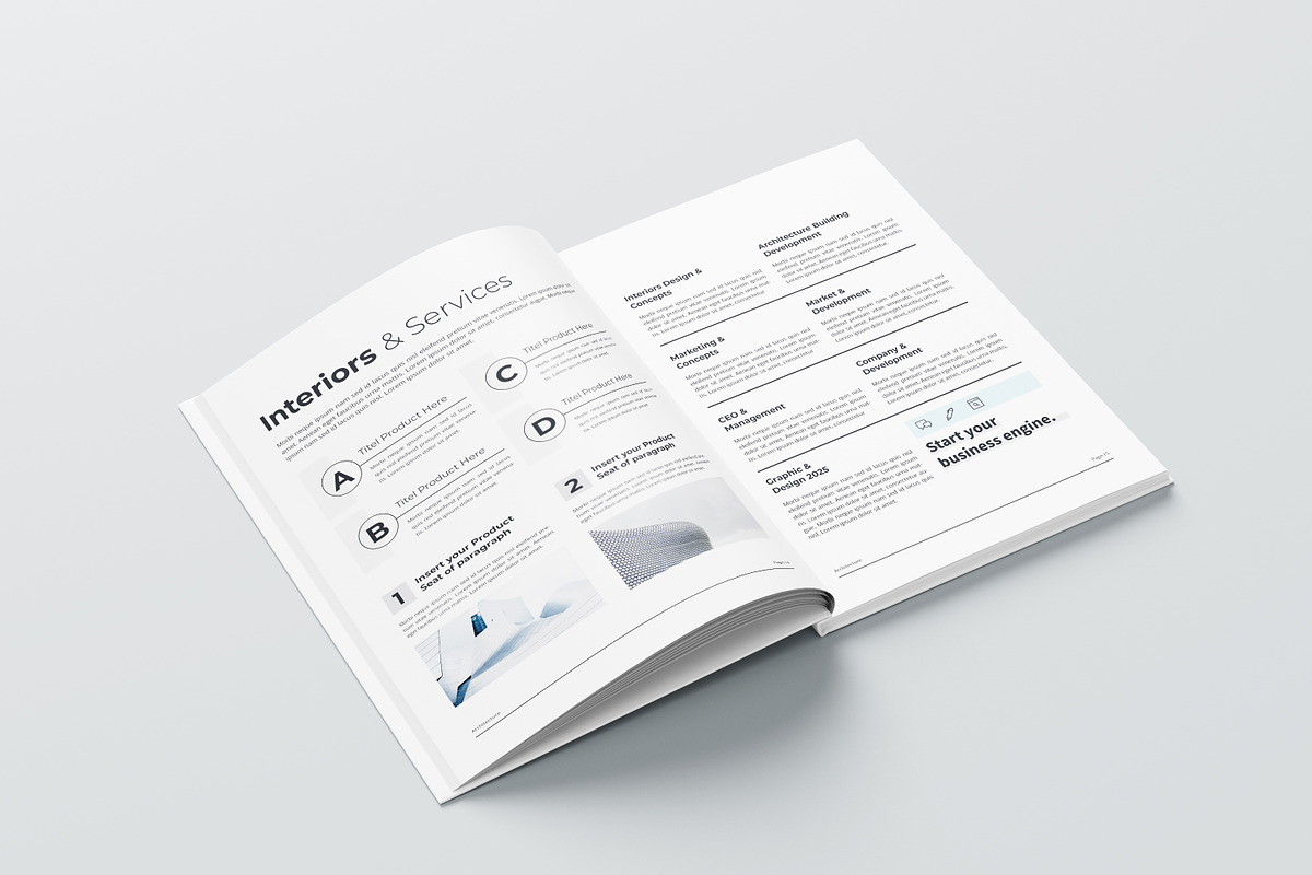 Architecture | Canva, Word & Indd, a Brochure Template by obayes (Photo 14 of 18)