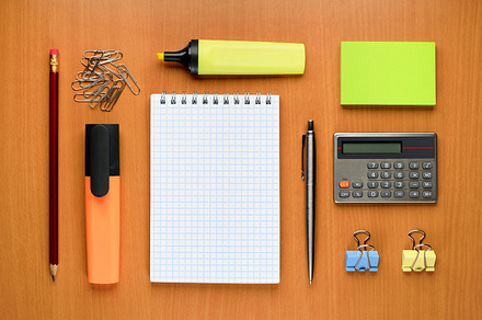 Set of office supplies containing office, supplies, and table preview 6