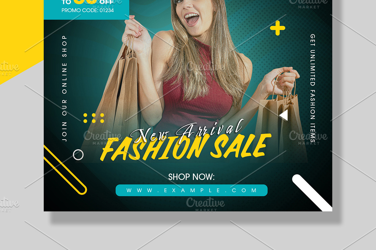 Social Media Post for Fashion Sale, a Social Media Template by ClickPaint_Studio (Photo 3 of 4)