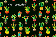 Cactus digital paper watercolor, a Pattern Graphic by AnastasiaWatercolor (Thumbnail 6 of 6)