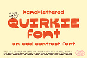 Quirkie - Odd Contrast Font, a Font by Studio Funshop by Kelli (Thumbnail 1 of 11)