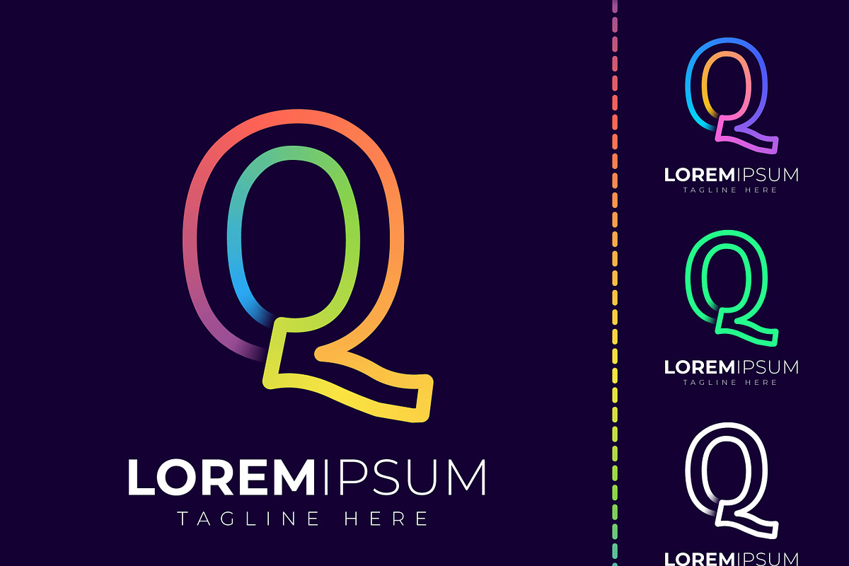 Initial letter q logo design, a Branding & Logo Template by mdhelalakbar