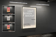 Light Screens Mockup, an Advertising Mockup by PixelPiknik (Thumbnail 1 of 6)