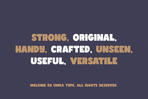 Melonie Bold Display Font