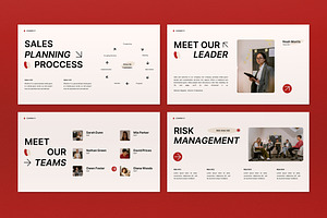 Red Modern Sales Strategy Plan PPT