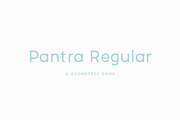 Pantra Regular, a Sans Serif Font by Nicolas Desle (Thumbnail 1 of 5)