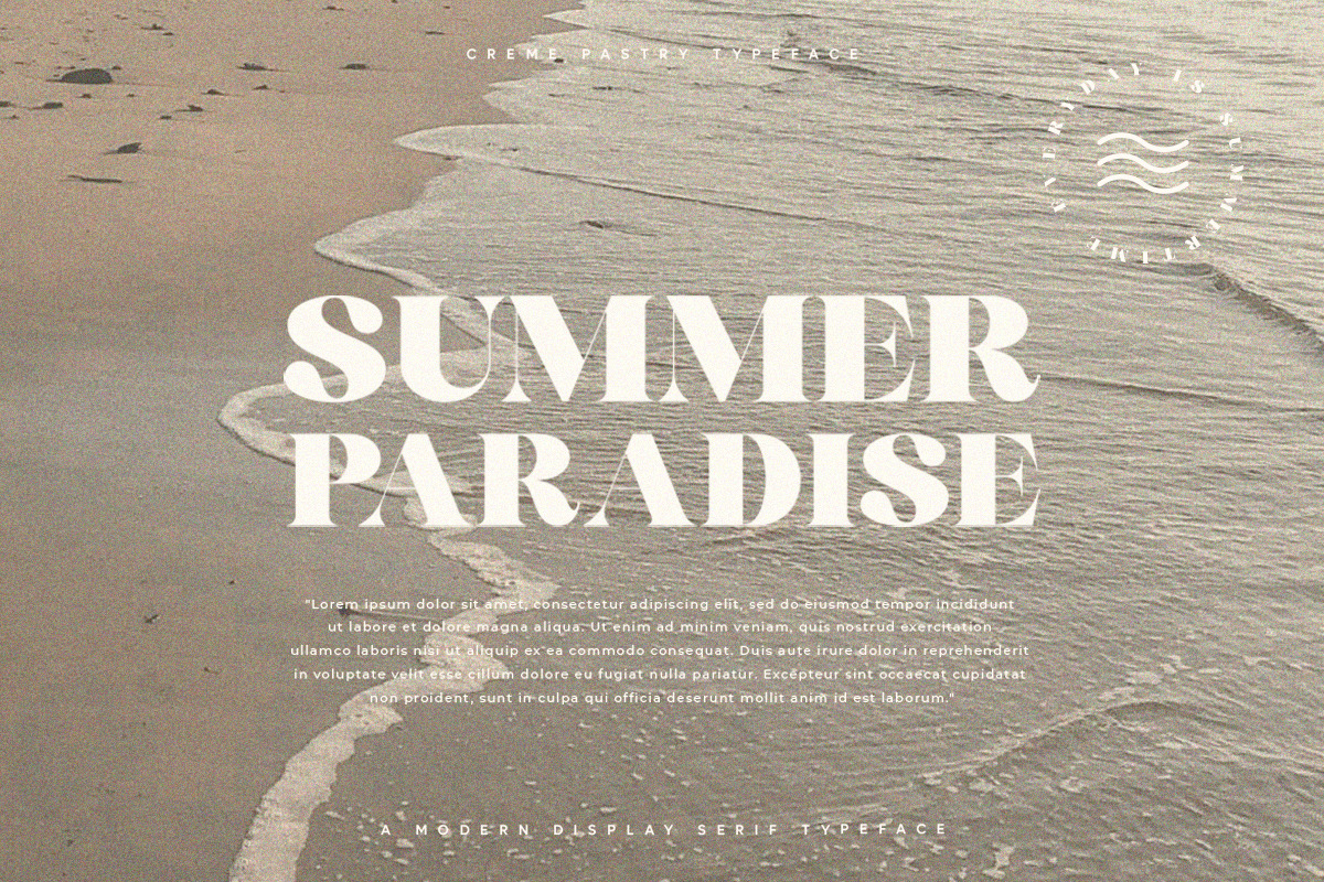Creme Pastry | Cheek Display, a Serif Font by Pentagonistudio (Photo 6 of 10)