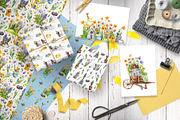 Daffodils  Houses, a Decorative Illustration by Watercolor by Tonia Tkach (Thumbnail 2 of 9)