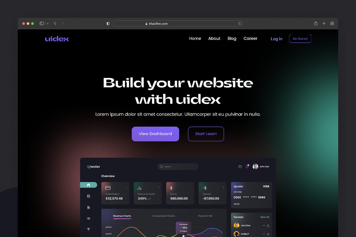 Saas Landing page Design, an UI Kit Template by UiDex (Photo 4 of 5)