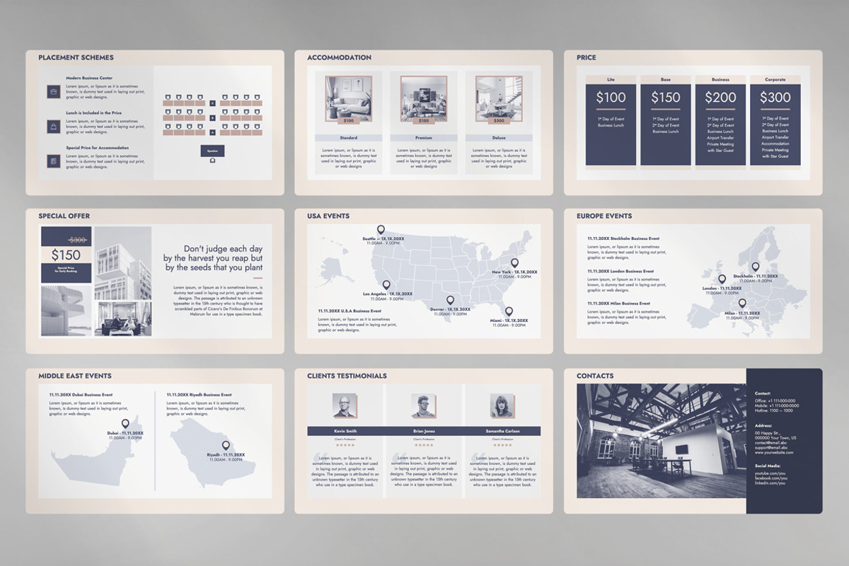 Business Event Presentation Template, a Presentation Template by JetzTemplates (Photo 3 of 4)