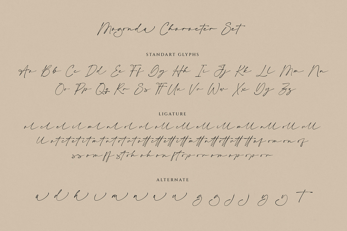 Magonda Casual Script Font, a Script Font by RantautypeStudio (Photo 16 of 17)