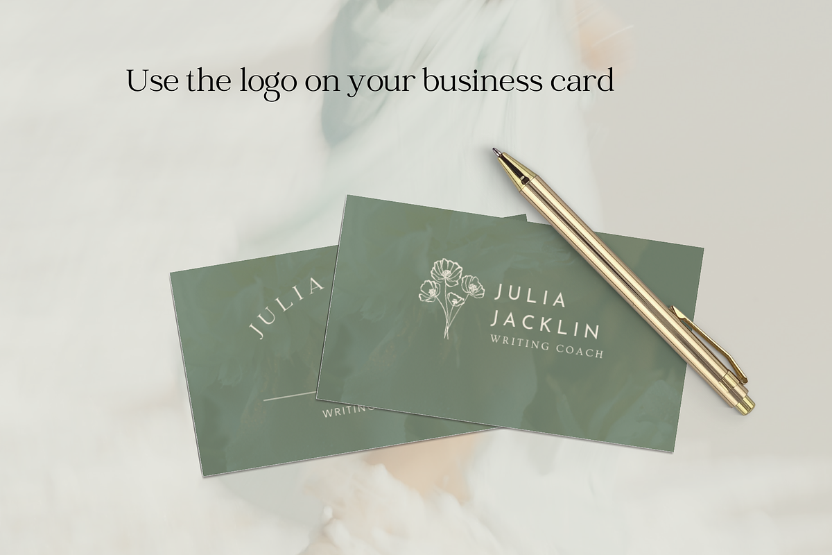 Editable logo template for author, a Branding & Logo Template by Petite Zakka Boutique (Photo 6 of 7)