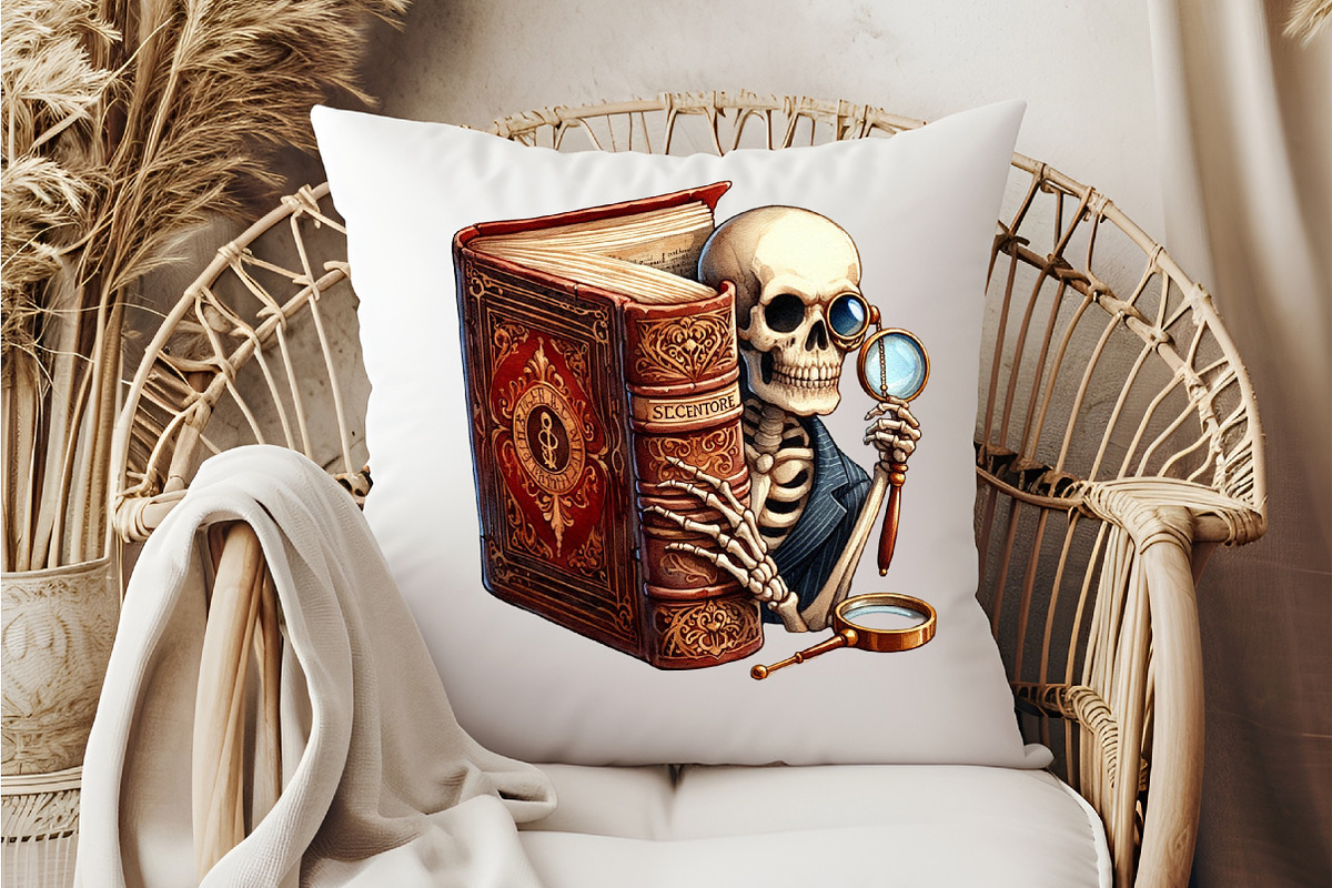 Funny Skeleton Peeking Bundle Clipar, an Icon by DreamCafeArt (Photo 6 of 7)