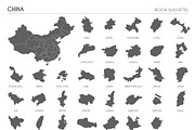 Region Silhouettes of 88 countries, an Education Illustration by asantosg (Thumbnail 3 of 19)