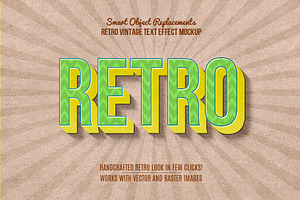 10 Retro Vintage Text Effect