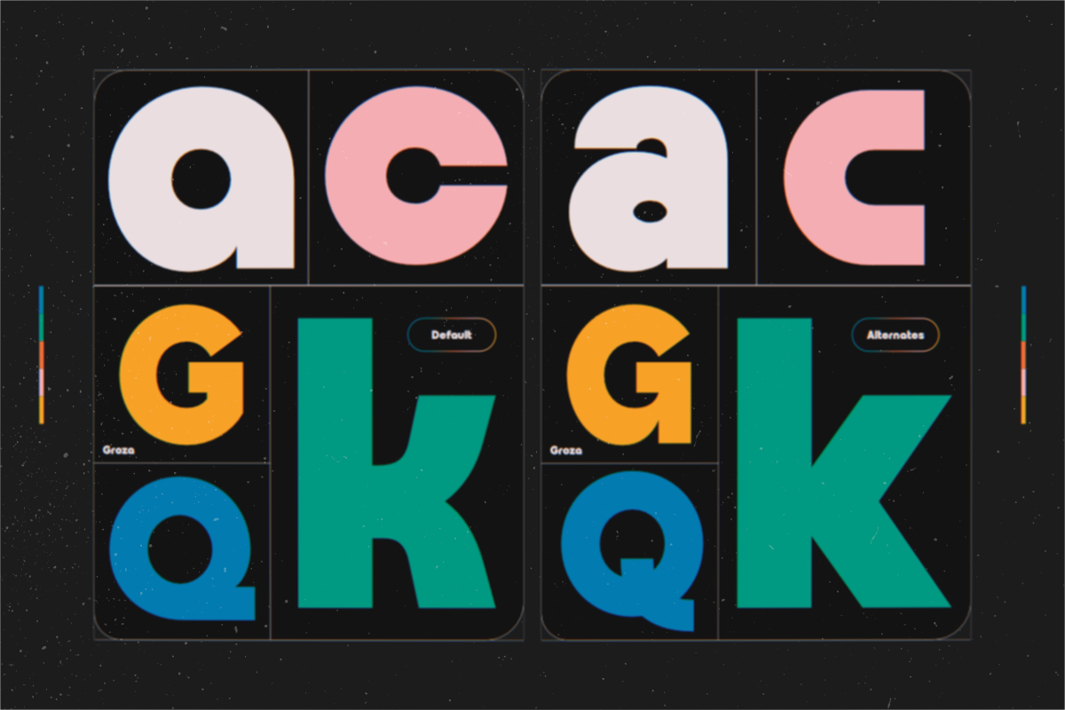 TRT Groza Strong Geometric, a Sans Serif Font by truetype (Photo 4 of 15)