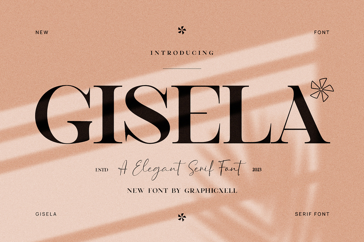 Gisela Serif Font, a Serif Font by Graphicxell (Photo 1 of 10)