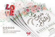 Flower Wedding Invitation, a Card Template by Tiaga (Thumbnail 4 of 4)