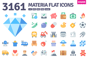 3161 Materia Flat icons, an Icon by Icojam store
