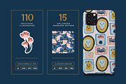 Halloween Pattern & Illustration, a Pattern Graphic by KetteCreate (Thumbnail 2 of 10)
