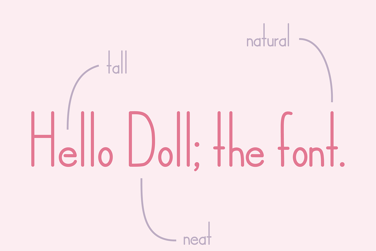 Hello Doll Font, a Handwritten Font by noonsun (Photo 3 of 6)