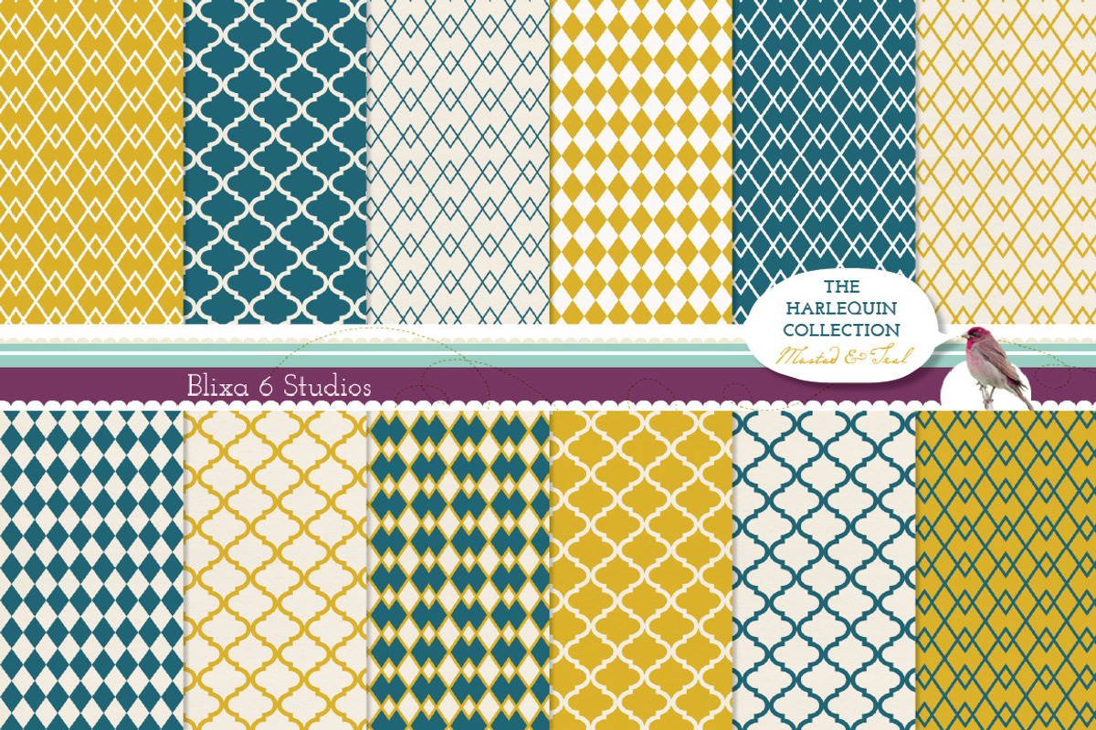 36 Handmade Geometry Patterns Bundle preview 3