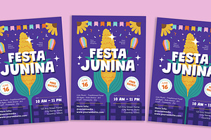 Festa Junina Holiday Flyer, a Flyer Template by Gumico Studio.